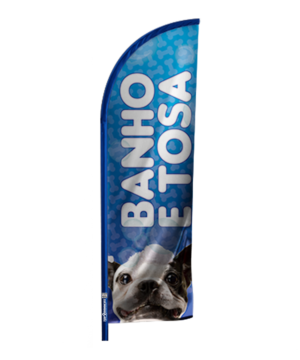 Windbanner completo - Arte Pronta: Banho & Tosa