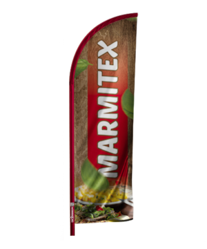 Windbanner completo - Arte Pronta: Marmitex
