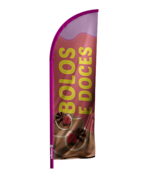 Windbanner completo - Arte Pronta: Confeitaria Doces e Bolos