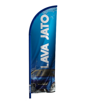 Windbanner completo - Arte Pronta: Lava Jato