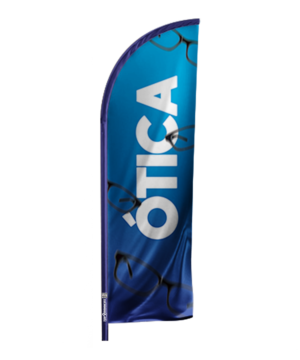 Windbanner completo - Arte Pronta: Ótica Exame de Vista