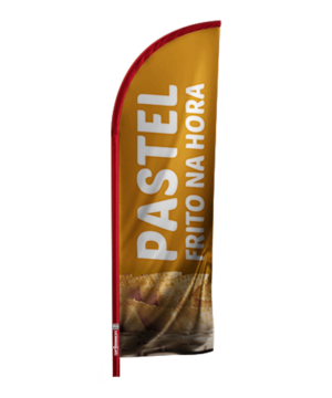 Windbanner completo - Arte Pronta: Pastel Frito Pastelaria