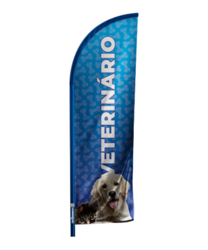 Windbanner completo - Arte Pronta: Veterinário